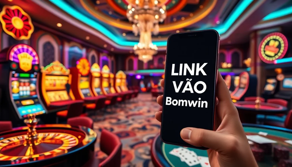 Experience the excitement of LINK VÀO Bomwin in a luxurious online casino setting.