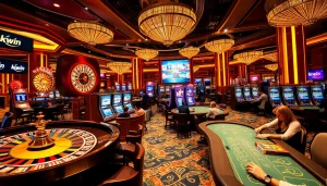 Experience thrilling gameplay at kkwin with sleek poker tables, exciting slot machines, and vibrant roulette.