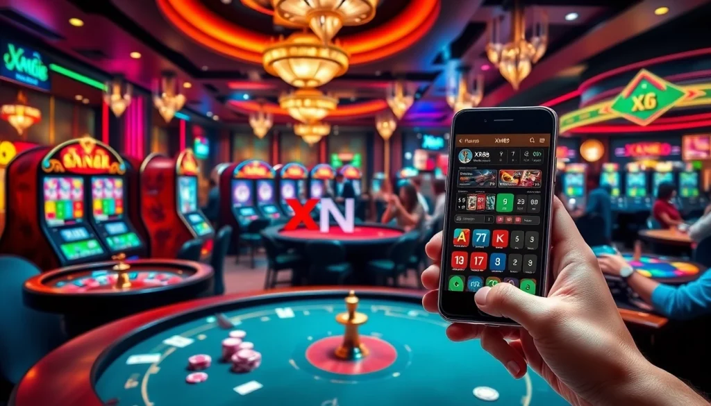 Experience the excitement of tải game xn88 with vibrant online casino visuals and engaging gambling scenes.