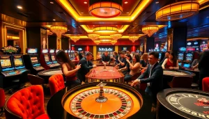 Experience the excitement of gaming at Hitclub with vibrant casino tables and thrilling action.