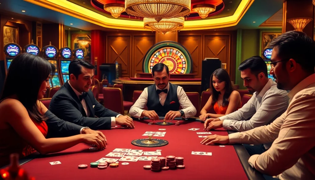 Experience thrilling poker action at KUWIN, featuring vibrant chips and engaging gameplay
