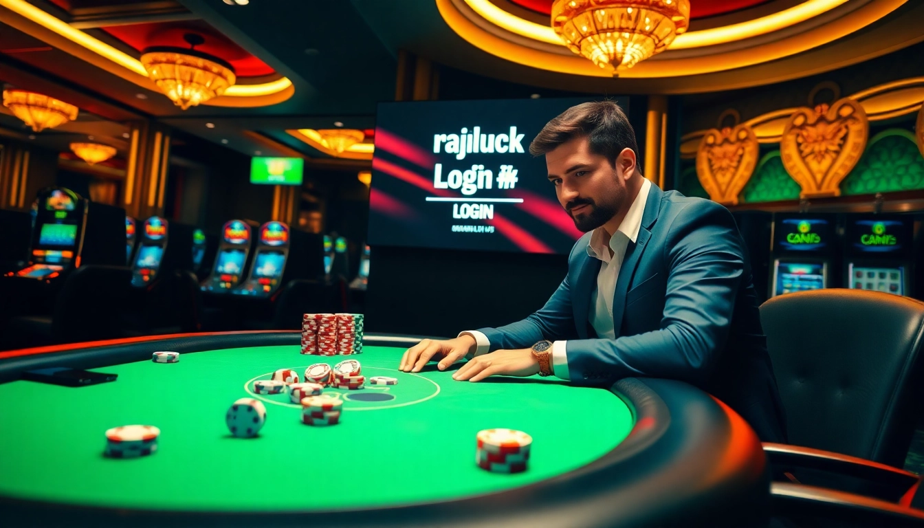 Experience the thrill of online gaming with raja luck login and join the excitement at premium casino tables.