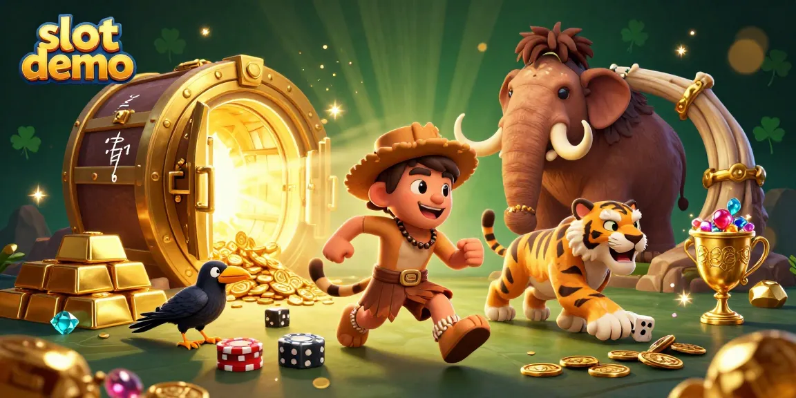 Mainkan slot demo di kasino prasejarah bersama karakter menarik dan simbol keberuntungan besar.
