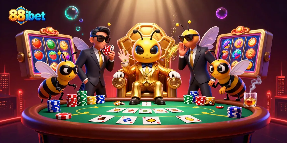 Experience thrilling gambling action at 88ibet with vibrant casino elements and dynamic characters.