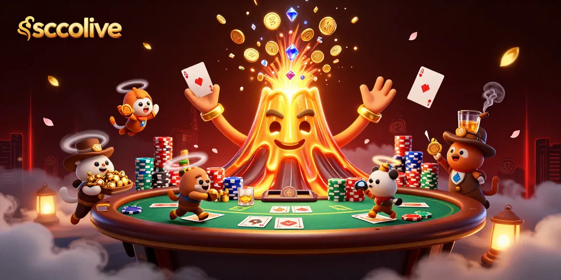 Socolive excels at creating high-quality gaming experiences with lavish visuals and rewards, featuring an erupting volcano.