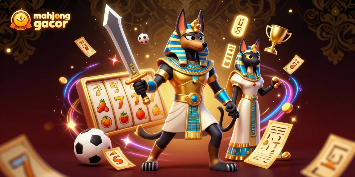 Engage with Mahjong Gacor's thrilling features, showcasing vibrant slot symbols and dynamic game elements.