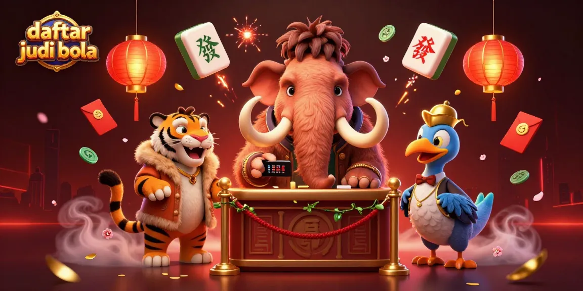 Engage with daftar judi bola through a vibrant casino scene featuring a bouncer, VIP guest, and doorman.