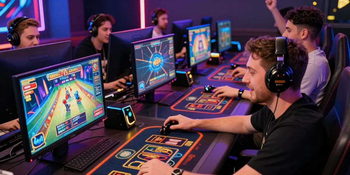 Players enjoying online games at Mahajitu with vibrant graphics.