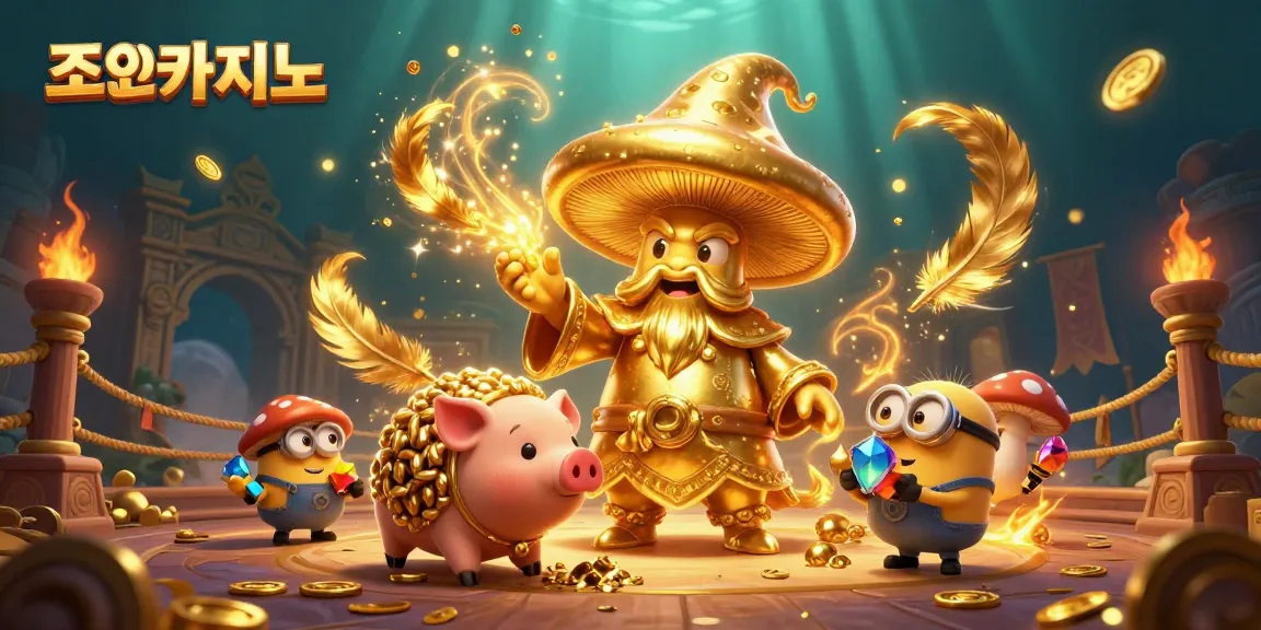 Experience thrilling gameplay at 조이카지노 with lavish gold treasures, magical wizards, and enchanting creatures.