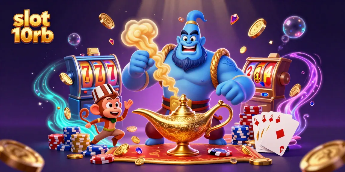 Engage with slot 10rb while winning big in an immersive casino scene filled with vibrant elements.