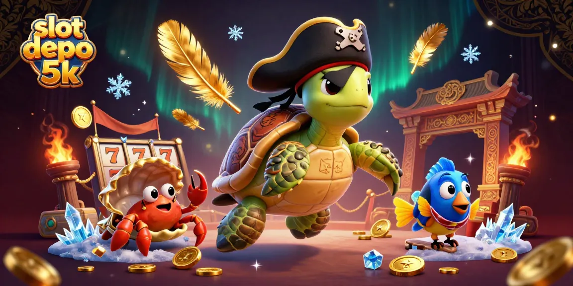 Spin the reels and win big with slot depo 5k featuring vibrant characters and treasures.