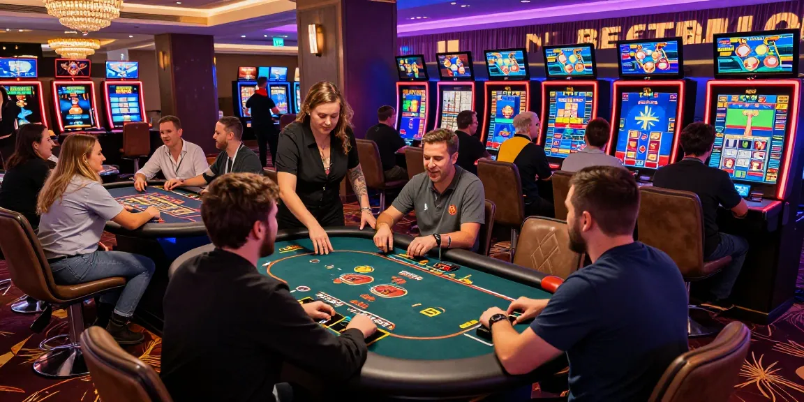 Exciting Betebet casino scene showcasing diverse players enjoying live games.